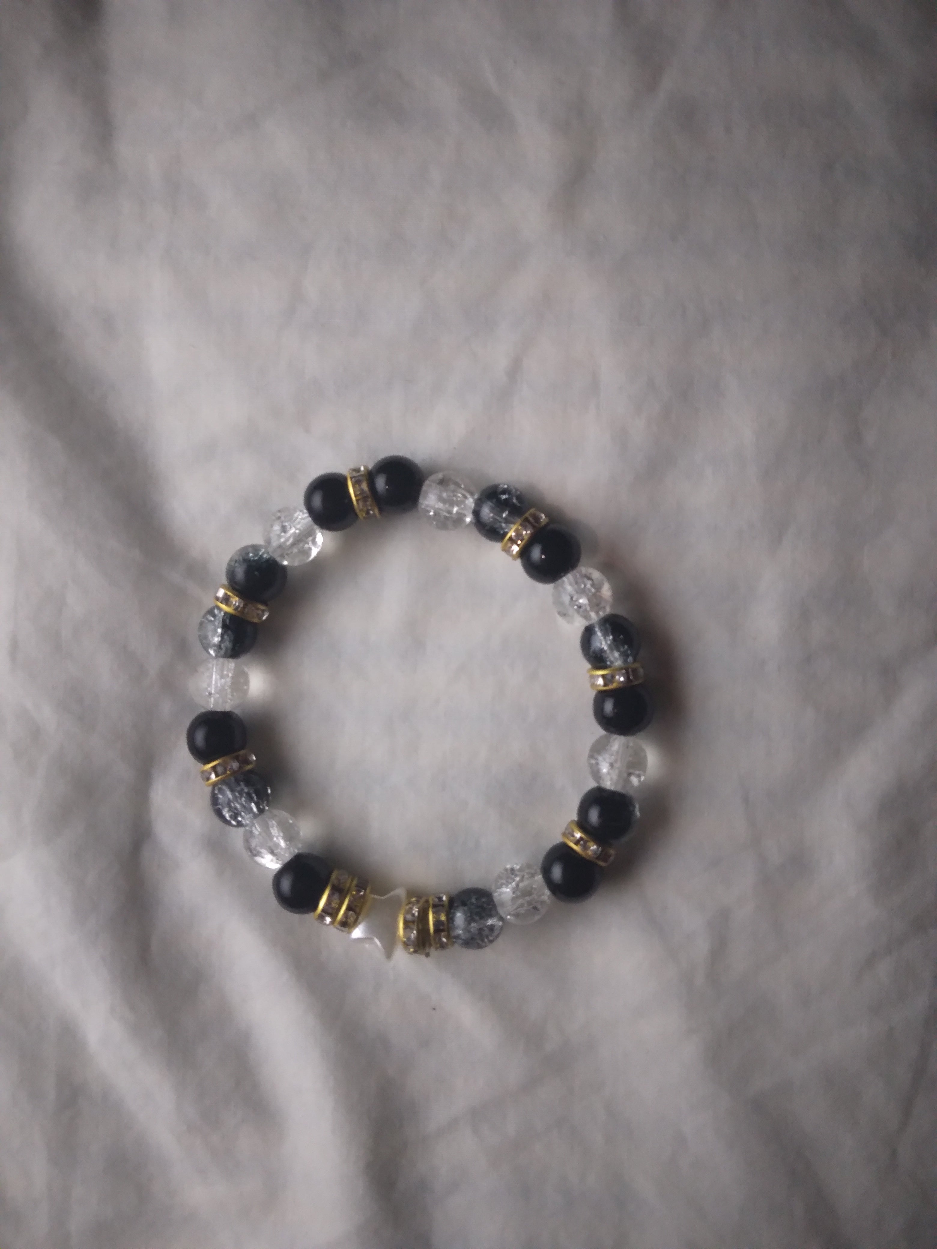 Black pearls bracelet